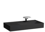 Laufen Laufen Kartell Waschtisch, unterbaufähig, Ablage links, 1 Hahnloch, ohne Überlauf, 900x460mm, H810339, Farbe: Schwarz Matt - H8103397161111