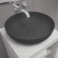 Kaldewei Kaldewei Miena Waschtisch-Schale, 3181, rund, ohne Überlauf, Durchmesser 380mm, 909406000, Farbe: Cool Grey 90 mit Perl-Effekt - 909406003667