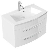 Emotion24 Emotion Bella 80 mit runder Front weiß hochglanz (BELLA80000101)