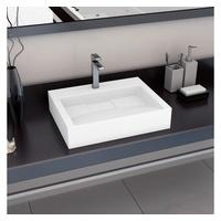vidaXL Waschbecken 60x38x11cm Mineralguss Weiß