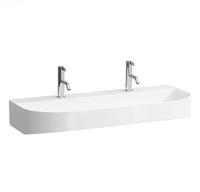 Laufen Laufen Sonar Aufsatzwaschtisch, 2 Hahnl&ouml;cher, ohne &Uuml;berlauf, 1000x420mm, geschliffen, H816347, Farbe: Wei&szlig; mit LCC - H8163474001151