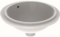 Geberit VariForm Unterbauwaschtisch rund, 330mm, ohne Hahnloch, mit &Uuml;berlauf,