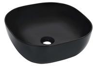 vidaXL Waschbecken 42,5x42,5x14,5cm Keramik schwarz (143918)