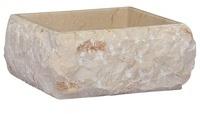vidaXL Waschbecken Creme 30x30x13 cm Marmor