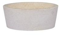 vidaXL Waschbecken Marmor Creme Ø40x15cm (149177)