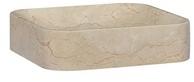 vidaXL Waschbecken Marmor 40x40x10cm, creme