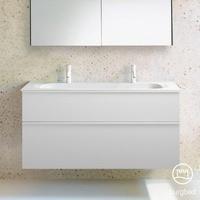 Burgbad Fiumo Doppelwaschtisch mit Waschtischunterschrank mit 2 Auszügen, SFXM122F3956C0001G0223