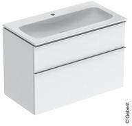 Geberit iCon Set M&ouml;belwaschtisch 90 cm schmaler Rand, mit Unterschrank, 2 Schubladen