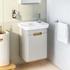 Vitra Sento Handwaschbecken mit Waschtischunterschrank mit 1 Tür, 65981