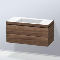 Duravit Vero Air Waschtisch mit L-Cube Waschtischunterschrank mit 2 Ausz&uuml;gen, LC6928N2121