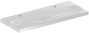 Geberit Wandwaschtisch Acanto rechteckig Hahnlochposition links und rechts 120x48,2cm 501880005