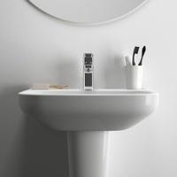 Ideal Standard i.life A Waschtisch 60 cm, 1 Hahnloch, mit &Uuml;berlauf, Badkeramik,