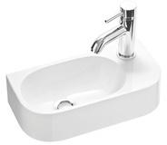 Stilform Gäste WC Waschbecken PARK 40x20 cm aus Mineralguss für Wandmontage oder Aufsatzwaschbecken mit