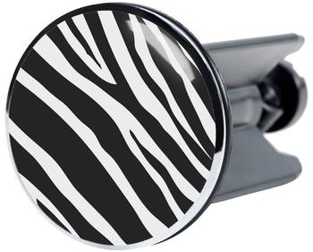Sanilo Waschbeckenstöpsel Zebra, Ø 4 cm schwarz