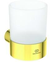 Ideal Standard Conca Zahnputzbecher rund Brushed Gold Wandmontage (T4505A2)