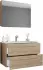 VCM Waschplatz Set 3 tlg. Badinos 80x50x46 cm Sonoma Eiche