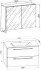 VCM Waschplatz Set 3 tlg. Badinos 80x50x46 cm Sonoma Eiche