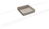 Kaldewei Kaldewei Miena Waschtisch-Schale, 3184, 400x400 mm, ohne Überlauf, 909506000, Farbe: Warm Grey 10 mit Perl-Effekt - 909506003668