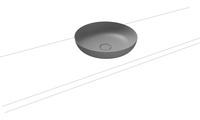 Kaldewei Kaldewei Miena Waschtisch-Schale, 3180, rund, ohne Überlauf, Durchmesser 450mm, 909306000, Farbe: Cool Grey 30 mit Perl-Effekt - 909306003663