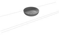 Kaldewei Kaldewei Miena Waschtisch-Schale, 3181, rund, ohne Überlauf, Durchmesser 380mm, 909406000, Farbe: Cool Grey 30 mit Perl-Effekt - 909406003663