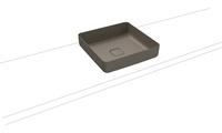 Kaldewei Kaldewei Miena Waschtisch-Schale, 3184, 400x400 mm, ohne Überlauf, 909506000, Farbe: Warm Grey 60 mit Perl-Effekt - 909506003671