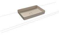 Kaldewei Kaldewei Miena Waschtisch-Schale, 3185, 580x380 mm, ohne Überlauf, 909506000, Farbe: Warm Beige 20 mit Perl-Effekt - 909606003661