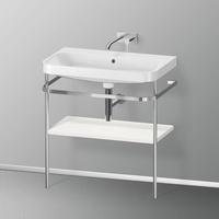 Duravit Happy D.2 Plus Waschtisch mit Metallkonsole und 1 Ablage, HP4837N3939