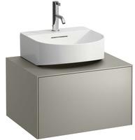 Laufen Sonar Schubladenelement H4054310341421 57,5x34x45,5cm, 1 Schublade, Titan/Nero Marquina
