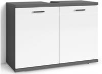 byLIVING Waschbeckenunterschrank "Nebraska" Breite 80 cm, Badezimmerschrank,