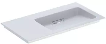 Geberit ONE 90x48cm mit KeraTect Ablage links wei&szlig; (505013001)