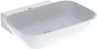 Geberit ONE Aufsatzwaschtisch Schalenform, ohne Hahnloch, ohne &Uuml;berlauf, Abgang
