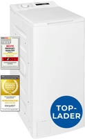 Exquisit Waschmaschine 7,5kg, Toplader, Waschmaschine schmal, Energieklasse A,...