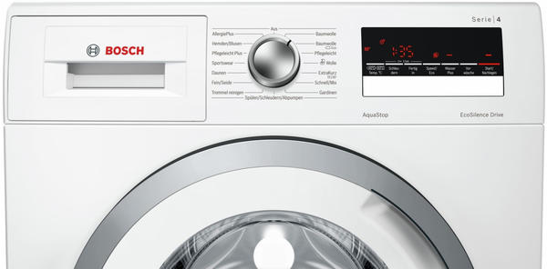 Standwaschmaschine Ausstattung & Handhabung Bosch WAN28270