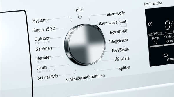 Frontlader-Waschmaschine Energie & Technische Daten Siemens WM14G492