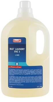 Buzil Laundry Enz 3 L 820 Enzymhaltiges Flüssigwaschmittelkonzentrat 2 l Flasche