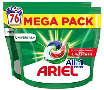 Ariel All-in-1 Pods Universal 76 WL Waschmittel(2x38WL)