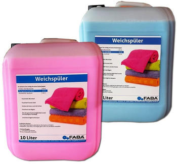 Faba Chemie 20 L Weichsp&uuml;ler Konzentrat blau/rose 2x10 Liter inkl. Auslaufhilfe.