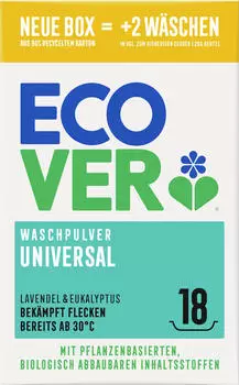 Ecover Universalwaschmittel Pulver Lavendel & Eukalyptus 18 WL