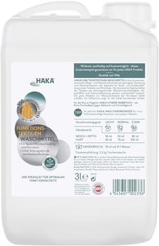 Haka Waschmittel Funktionstextilien ohne Aluminium Konzentrat, nachhaltig, 3 Liter, 99WL