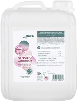 Haka Weichspüler Sensitive Aloe Vera, nachhaltig, hautfreundlich, für Allergiker und Babys, 5L, 166WL