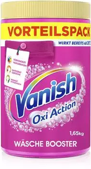 Vanish Fleckenentferner Oxi Action, f&uuml;r bunte W&auml;sche, Pulver, 1,65kg