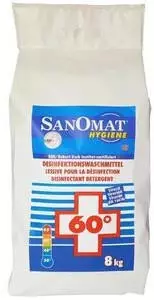 Rösch Desinfektionswaschmittel Sanomat Hygiene, Vollwaschmittelpulver, Trommel, 8 Kg