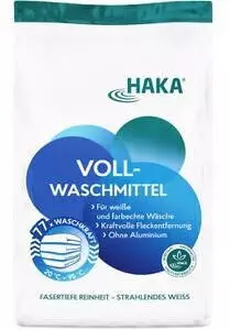 Haka Waschmittel Konzentrat, ohne Aluminium, Vollwaschmittel, Pulver, 3kg, 77WL