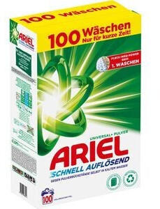 Ariel Waschmittel Universal+, Vollwaschmittel, Pulver, schnell auflösend, 6kg, 100WL