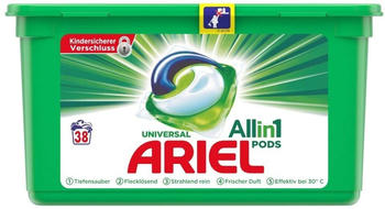 Ariel Vollwaschmittel 3in1 Pods Regul&auml;r 3 x 38 WL