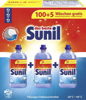 Sunil aktiv Vollwaschmittel fl&uuml;ssig 105 WL