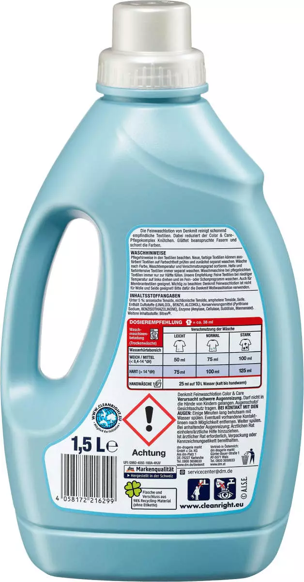 dm Denkmit Feinwaschlotion Color & Care Test