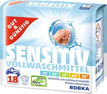 Gut & G&uuml;nstig Sensitiv Waschmittel 1,22 kg