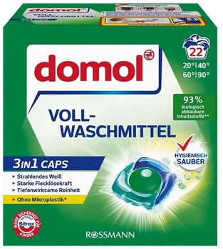 Domol l Vollwaschmittel &raquo;3in1&laquo; Caps 22 WL