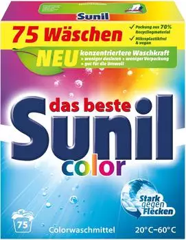 Sunil Colorwaschmittel Pulver 75 WL